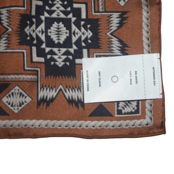 Pendleton Herd of Horses Silk Square Scarf Western Southwest 34x34 - Picture 5 of 9